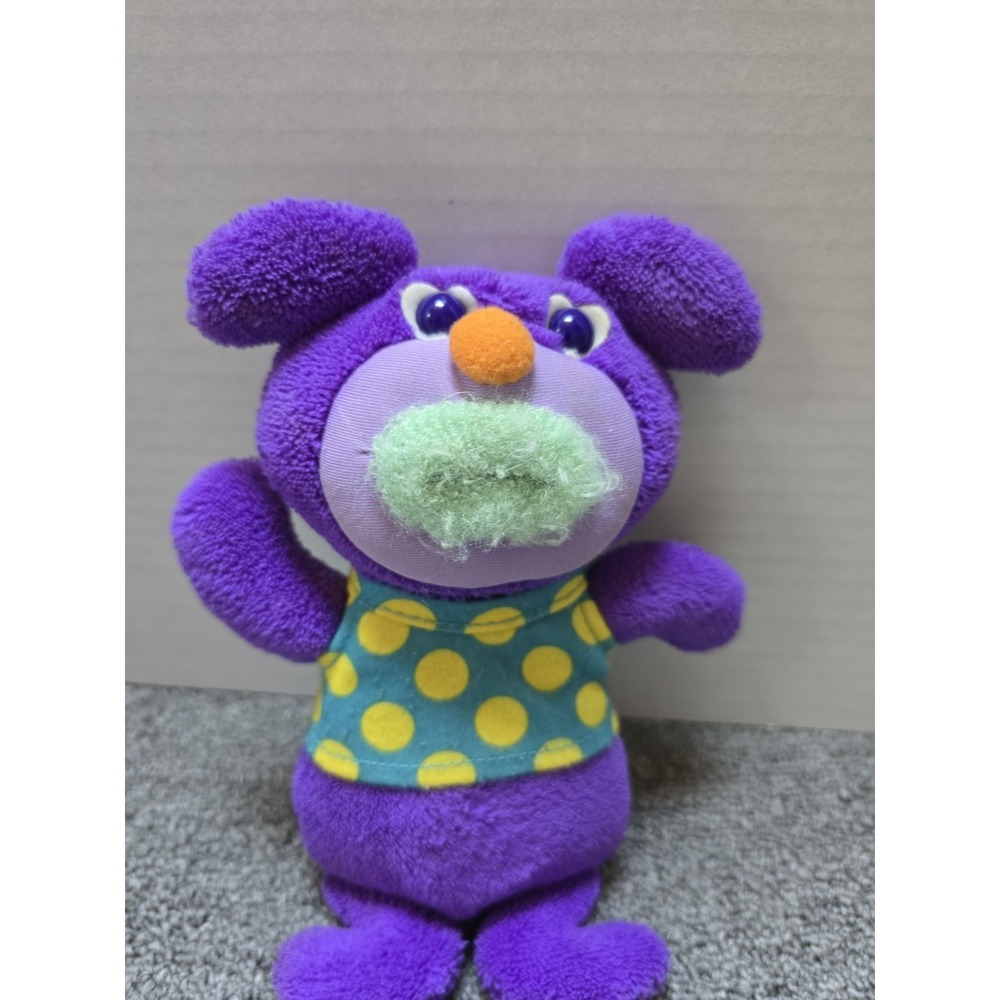 Sing A Ma Jigs Plush Purple Doll Blue Lips Polka Dot Shirt Sing A Ma Ling Tested - Picture 3 of 9